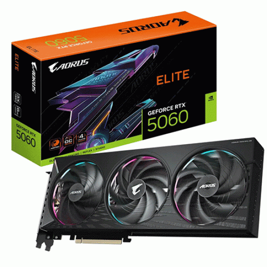 Gigabyte AORUS GeForce RTX 5060 ELITE 8G (GV-N5060AORUS E-8GD)