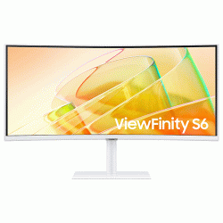Samsung 34 inch 2K Ultra WQHD ViewFinity S6 Monitor with Thunderbolt 4 (LS34C650TAWXXL)