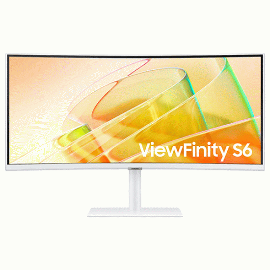 Samsung 34 inch 2K Ultra WQHD ViewFinity S6 Monitor with Thunderbolt 4 (LS34C650TAWXXL)