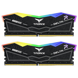 Teamgroup T-Force Delta RGB 32GB (16GBx2) DDR5 6400MHz CL40 Desktop RAM Black (FF3D532G6400HC40BDC01)  Teamgroup T-Force Delta RGB 32GB (16GBx2) DDR5 6400MHz CL40 Desktop RAM Black (FF3D532G6400HC40BDC01)