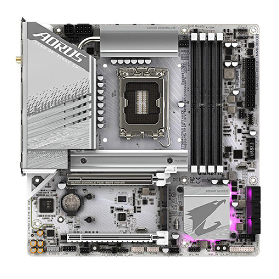 Gigabyte Z790M AORUS ELITE AX ICE DDR5 Intel Motherboard Gigabyte Z790M AORUS ELITE AX ICE DDR5 Intel Motherboard