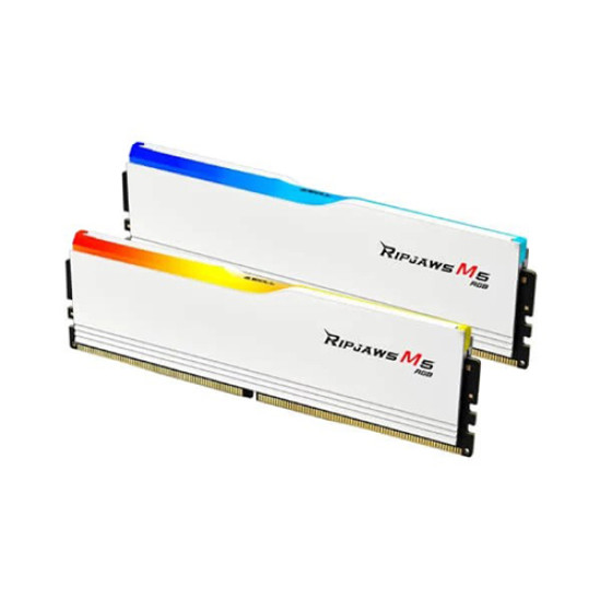 G.Skill Ripjaws M5 RGB 32GB (2X16GB) DDR5 White 6000MHz (F5-6000J3636F16GX2-RM5RW) G.Skill Ripjaws M5 RGB 32GB (2X16GB) DDR5 White 6000MHz (F5-6000J3636F16GX2-RM5RW)