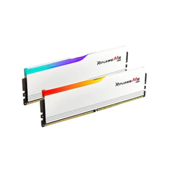 G.Skill Ripjaws M5 RGB 32GB (2X16GB) DDR5 White 6000MHz (F5-6000J3636F16GX2-RM5RW) G.Skill Ripjaws M5 RGB 32GB (2X16GB) DDR5 White 6000MHz (F5-6000J3636F16GX2-RM5RW)