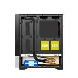 Ant Esports Pepper 5F Mid-Tower Computer Case Black Ant Esports Pepper 5F Mid-Tower Computer Case Black