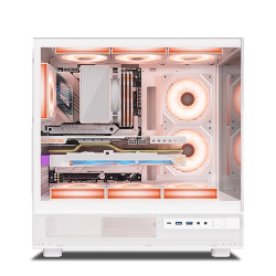 Ant Esports Crystal X6 ATX Computer Case with Type C White Ant Esports Crystal X6 ATX Computer Case with Type C White