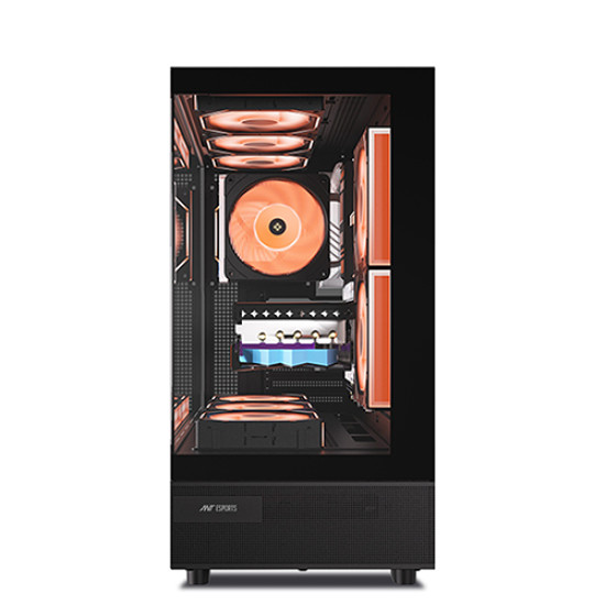 Ant Esports Crystal X6 ATX Computer Case with Type C Black Ant Esports Crystal X6 ATX Computer Case with Type C Black