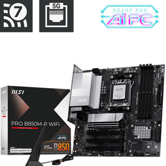MSI PRO B850M-P WIFI DDR5 AMD Motherboard