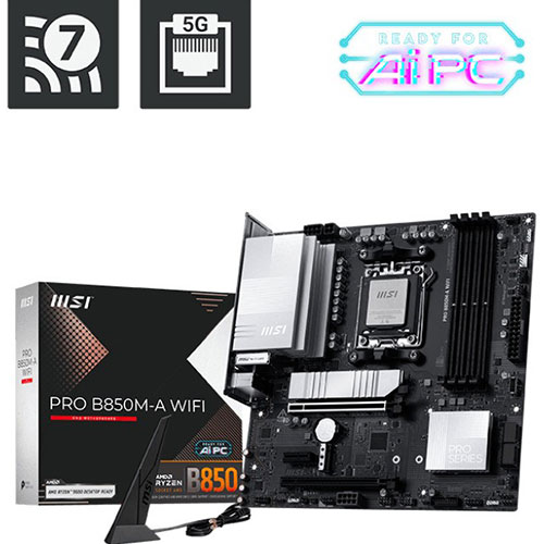 MSI PRO B850M-A WIFI DDR5 AMD Motherboard