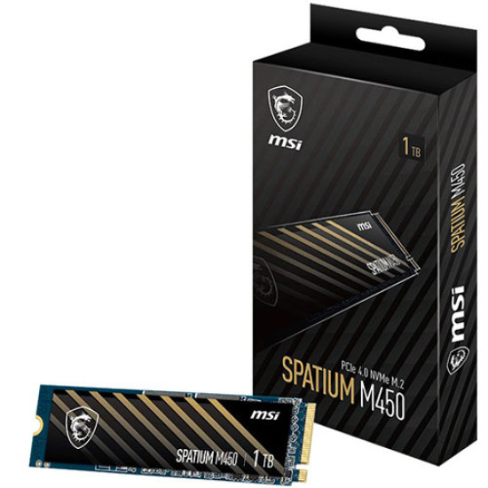 MSI SPATIUM M450 500GB PCIe 4.0 NVMe M.2 SSD