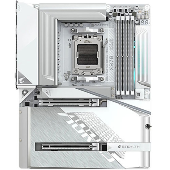 Gigabyte X870 AORUS STEALTH ICE DDR5 AMD Motherboard Gigabyte X870 AORUS STEALTH ICE DDR5 AMD Motherboard