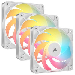 Corsair RS120-R ARGB 120mm PWM Reverse Fans Triple Pack White Corsair RS120-R ARGB 120mm PWM Reverse Fans Triple Pack White