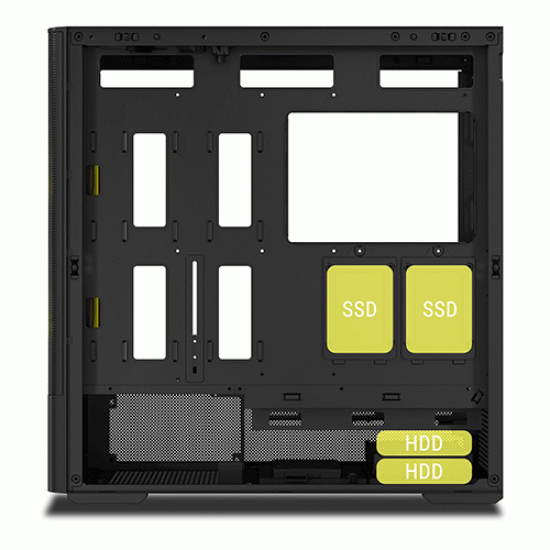 Ant Esports 511 Air 5F Mid Tower Black Cabinet Ant Esports 511 Air 5F Mid Tower Black Cabinet