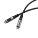 Verbatim Sync & Charge USB4 Cable with Power Display 240W USB to USB-C 40Gbps 120cm (31849)