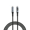 Verbatim Sync & Charge USB4 Cable with Power Display 240W USB to USB-C 40Gbps 120cm (31849)