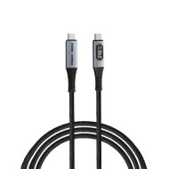 Verbatim Sync & Charge USB4 Cable with Power Display 240W USB to USB-C 40Gbps 120cm (31849)