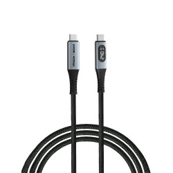Verbatim Sync & Charge USB4 Cable with Power Display 240W USB to USB-C 40Gbps 120cm (31849)