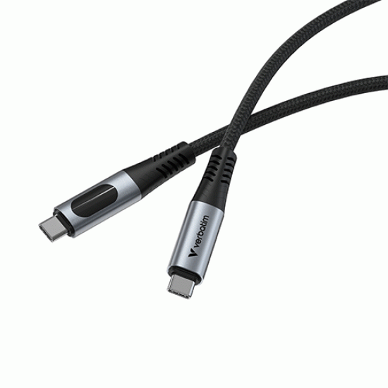 Verbatim Sync & Charge Cable with Power Display 100W (31848) Verbatim Sync & Charge Cable with Power Display 100W (31848)
