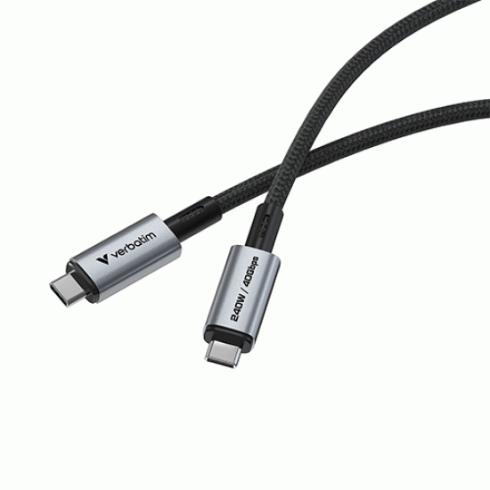 Verbatim Sync & Charge USB4 Cable 240W (31847) Verbatim Sync & Charge USB4 Cable 240W (31847)