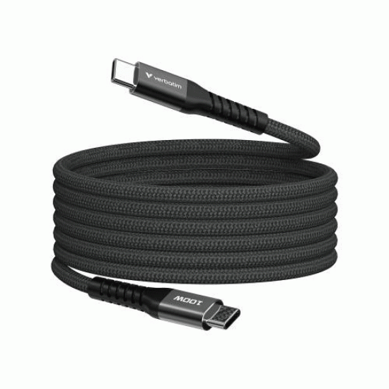 Verbatim Sync & Charge Magnetic Cable 100W USB-C to USB-C 120cm Black (31863) Verbatim Sync & Charge Magnetic Cable 100W USB-C to USB-C 120cm Black (31863)