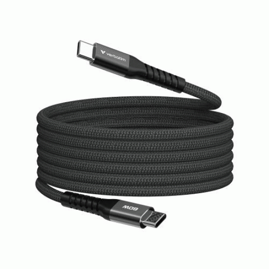 Verbatim Sync & Charge Magnetic Cable 60W USB-C to USB-C 120cm Black (31859) Verbatim Sync & Charge Magnetic Cable 60W USB-C to USB-C 120cm Black (31859)