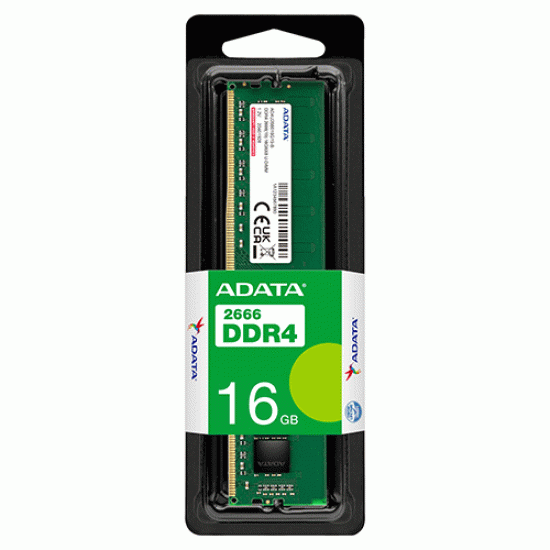 Adata 16GB DDR4 2666MHz Desktop RAM Memory (AD4U266616G19-SGN)