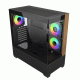 Cooler Master Elite 690 Wood ARGB ATX Mid Tower Case Black