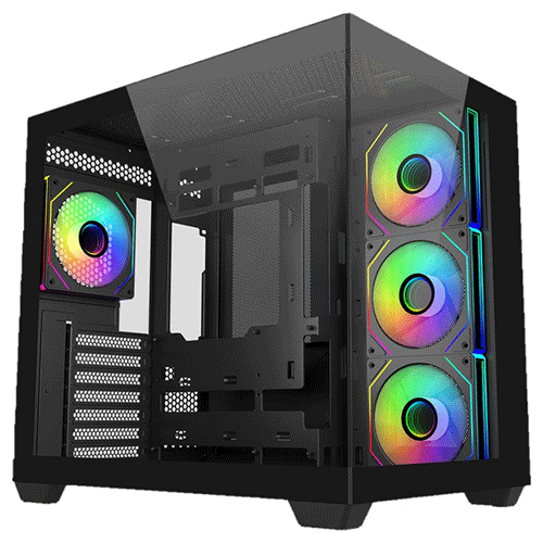 Cooler Master Elite 681 ARGB ATX Mid Tower Case Black