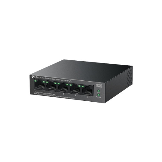 TP Link LS105GP 5-Port Gigabit Desktop Switch with 4-Port PoE+