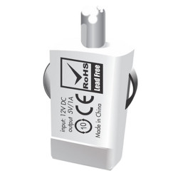 Portronics Car Power Micro Auto USB Charger - White (POR 331) Portronics Car Power Micro Auto USB Charger - White (POR 331)