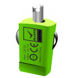 Portronics Car Power Micro Auto USB Charger - Green (POR 332) Portronics Car Power Micro Auto USB Charger - Green (POR 332)
