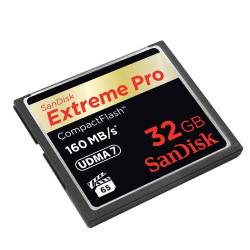 SanDisk 32GB 160MB Extreme Pro CompactFlash Card (SDCFXPS-032G-X46) SanDisk 32GB 160MB Extreme Pro CompactFlash Card (SDCFXPS-032G-X46)