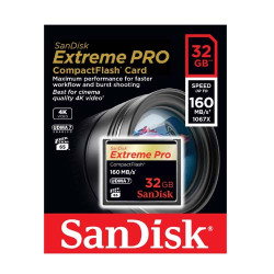 SanDisk 32GB 160MB Extreme Pro CompactFlash Card (SDCFXPS-032G-X46) SanDisk 32GB 160MB Extreme Pro CompactFlash Card (SDCFXPS-032G-X46)