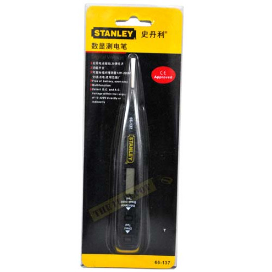 Stanley Digital Voltage Tester 66-137 (Yellow and Black) Stanley Digital Voltage Tester 66-137 (Yellow and Black)