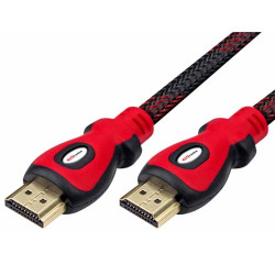 Portronics Koral Male to Male HDMI Cable 1.5M - Black-Red (POR 635) Portronics Koral Male to Male HDMI Cable 1.5M - Black-Red (POR 635)