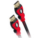 Portronics Koral Male to Male HDMI Cable 1.5M - Black-Red (POR 635)