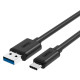Unitek USB3.1 USB-C (M) to USB-A (M) Cable - Y-C474BK (UT-118) Unitek USB3.1 USB-C (M) to USB-A (M) Cable - Y-C474BK (UT-118)