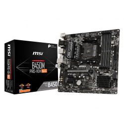 MSI B450M PRO-VDH MAX AMD Motherboard MSI B450M PRO-VDH MAX AMD Motherboard