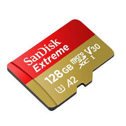 SanDisk Extreme 128GB MicroSD UHS-I Card (SDSQXA1-128G-GN6MA) SanDisk Extreme 128GB MicroSD UHS-I Card (SDSQXA1-128G-GN6MA)