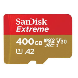 SanDisk Extreme 400GB MicroSD UHS-I Card (SDSQXA1-400G-GN6MA) SanDisk Extreme 400GB MicroSD UHS-I Card (SDSQXA1-400G-GN6MA)