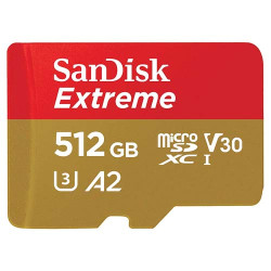 SanDisk Extreme 512GB MicroSD UHS-I Card (SDSQXA1-512G-GN6MA) SanDisk Extreme 512GB MicroSD UHS-I Card (SDSQXA1-512G-GN6MA)