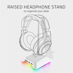 Razer Base Station Chroma - Chroma Enabled Headset Stand with USB Hub MerCury (RC21-01190300-R3M1) Razer Base Station Chroma - Chroma Enabled Headset Stand with USB Hub MerCury (RC21-01190300-R3M1)
