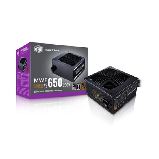 Cooler Master MWE 650 Bronze - V2 Power Supply (MPE-6501-ACABW-BIN) Cooler Master MWE 650 Bronze - V2 Power Supply (MPE-6501-ACABW-BIN)