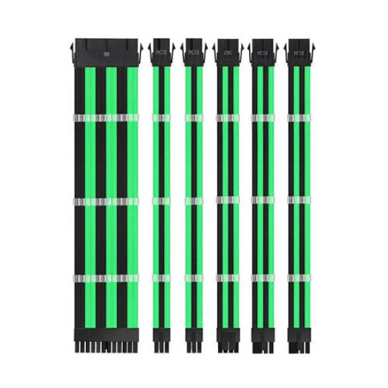 Ant Esports MODPRO Sleeve Cable Kit 30 CM Extension Cable (Green – Black) Ant Esports MODPRO Sleeve Cable Kit 30 CM Extension Cable (Green – Black)