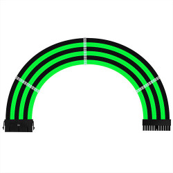 Ant Esports MODPRO Sleeve Cable Kit 30 CM Extension Cable (Green – Black) Ant Esports MODPRO Sleeve Cable Kit 30 CM Extension Cable (Green – Black)