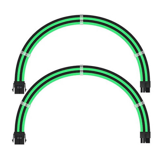 Ant Esports MODPRO Sleeve Cable Kit 30 CM Extension Cable (Green – Black) Ant Esports MODPRO Sleeve Cable Kit 30 CM Extension Cable (Green – Black)