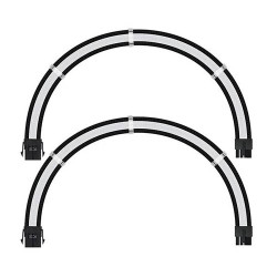 Ant Esports MODPRO Sleeve Cable Kit 30 CM Extension Cable (White – Black) Ant Esports MODPRO Sleeve Cable Kit 30 CM Extension Cable (White – Black)