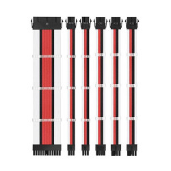 Ant Esports MODPRO Sleeve Cable Kit 30 CM Extension Cable (White – Red – Black) Ant Esports MODPRO Sleeve Cable Kit 30 CM Extension Cable (White – Red – Black)