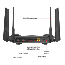 D Link DIR-X5460 Smart AX5400 Wi-Fi 6 Router D Link DIR-X5460 Smart AX5400 Wi-Fi 6 Router