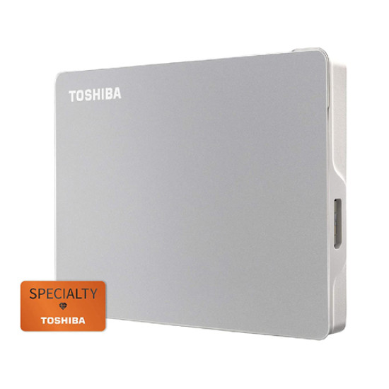 Toshiba Canvio Flex 1TB USB 3.2 Gen 1 External Portable Hard Drive Silver (HDTX110ASCAA)
