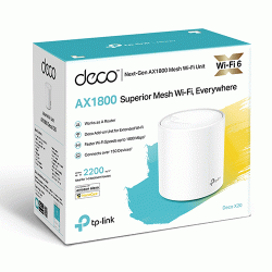 TP Link Deco X20 1 Pack AX1800 Whole Home Mesh Wi-Fi 6 System